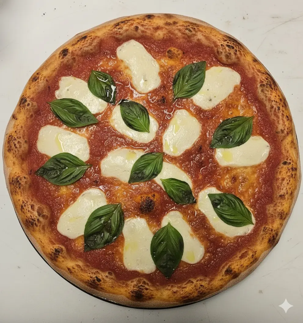 Margherita Pizza at Pranzo Italiano Calgary SE